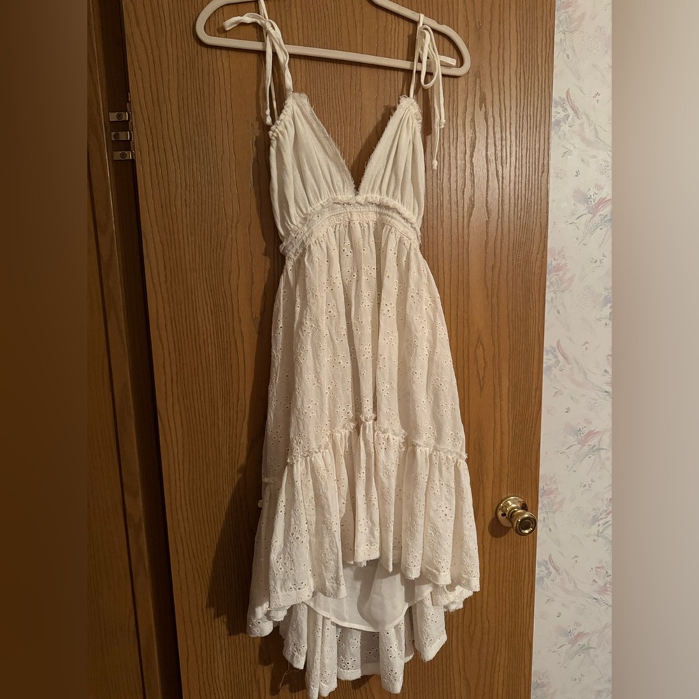 Eyelet Dress with Open Back Detail